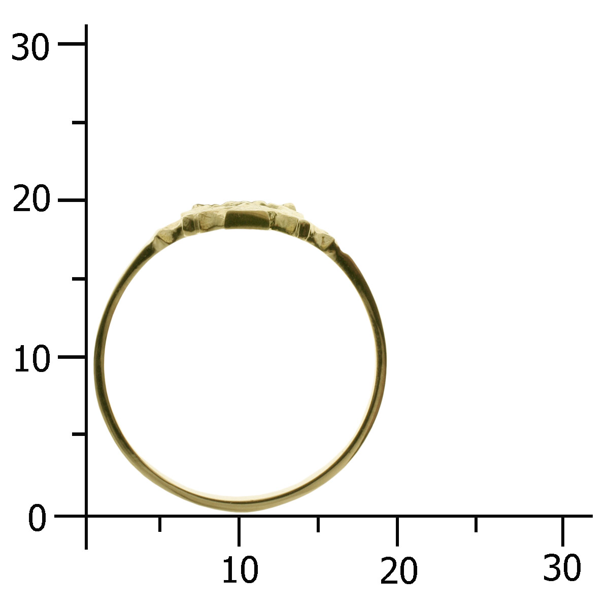 Ring Hiddensee Gold 333/000, -Größe wählbar-