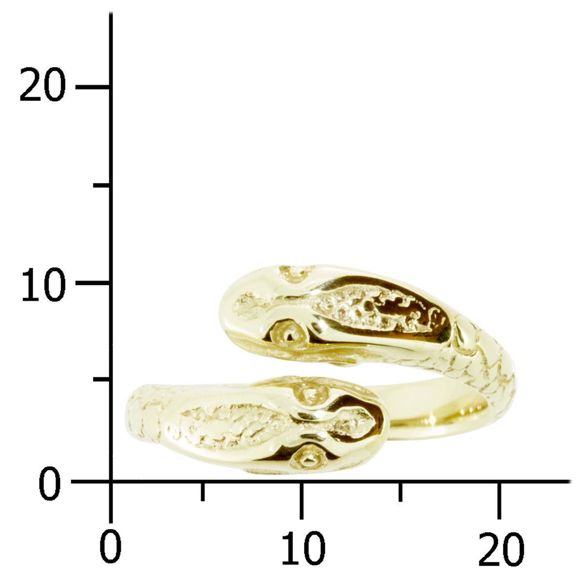 Ring Gold 333/000, Schlange -Größe wählbar-