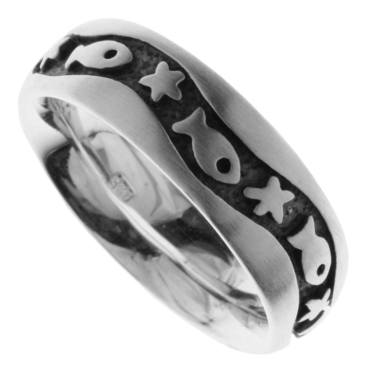 Ring Silber 925/000, oxyd., -Größe wählbar-