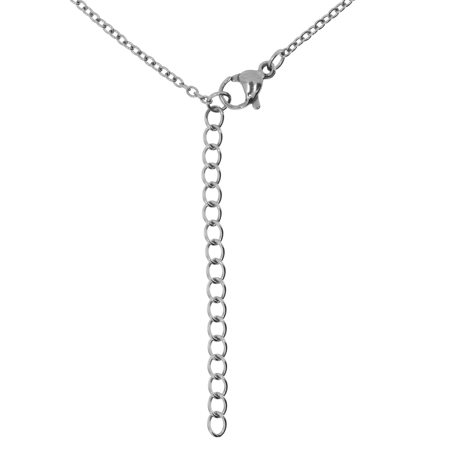 Kette mit Anhänger, 23 mm, Edelstahl, 41 - 46 cm verstellbar 