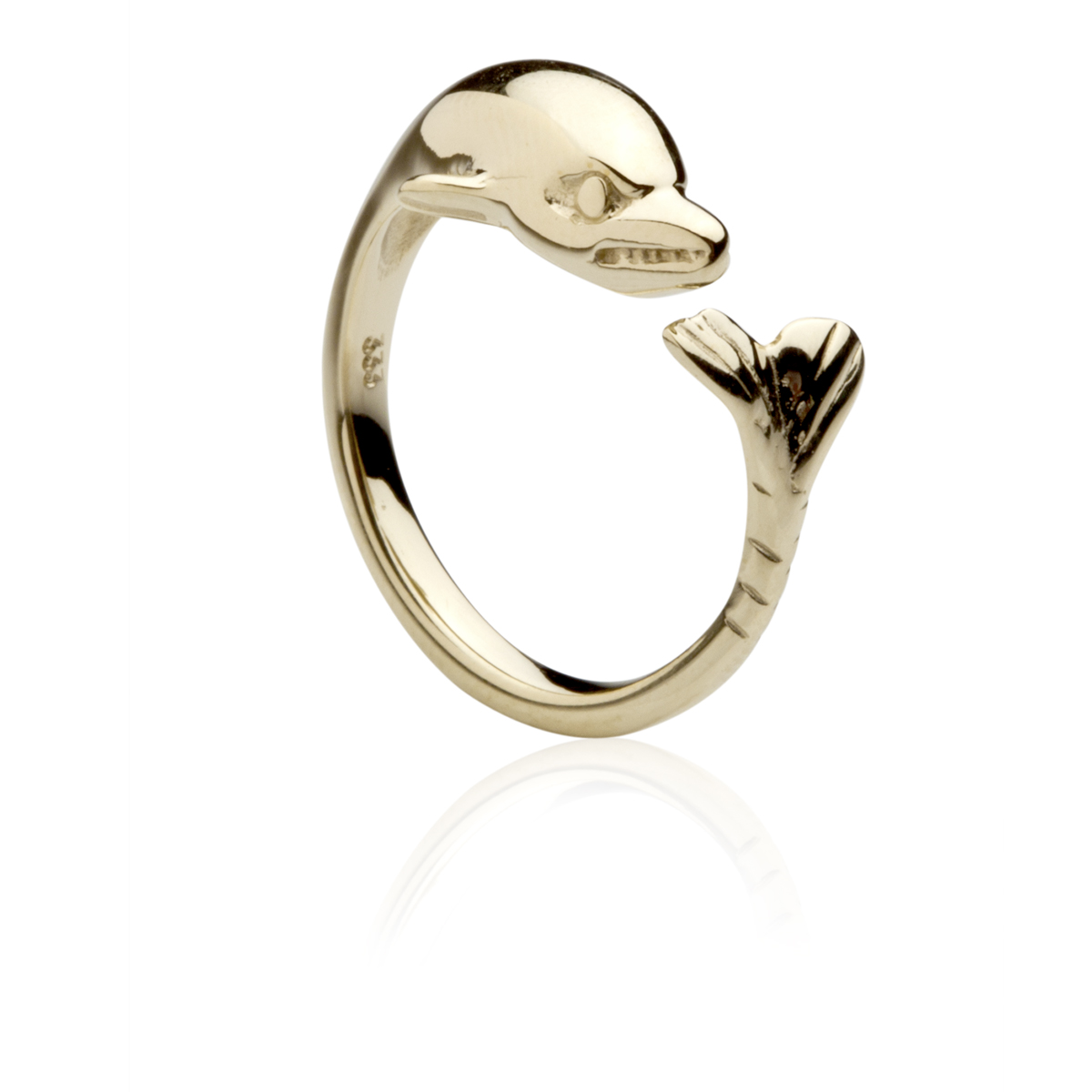 Ring Gold 333/000, Delphin -Größe wählbar-