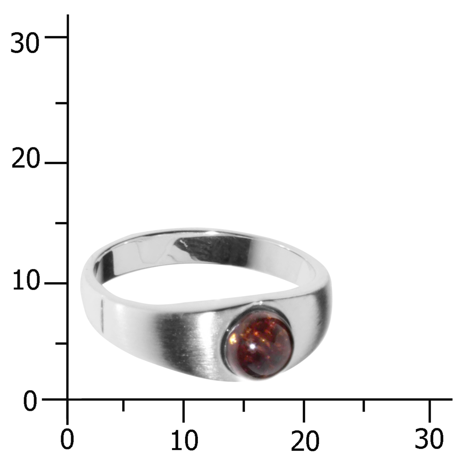 Ring Silber 925/000, Bernstein -Größe wählbar-