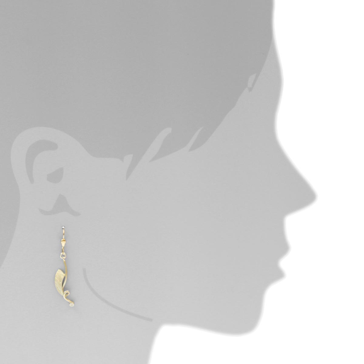 Ohrhänger Gold 333/000, Zirkonia