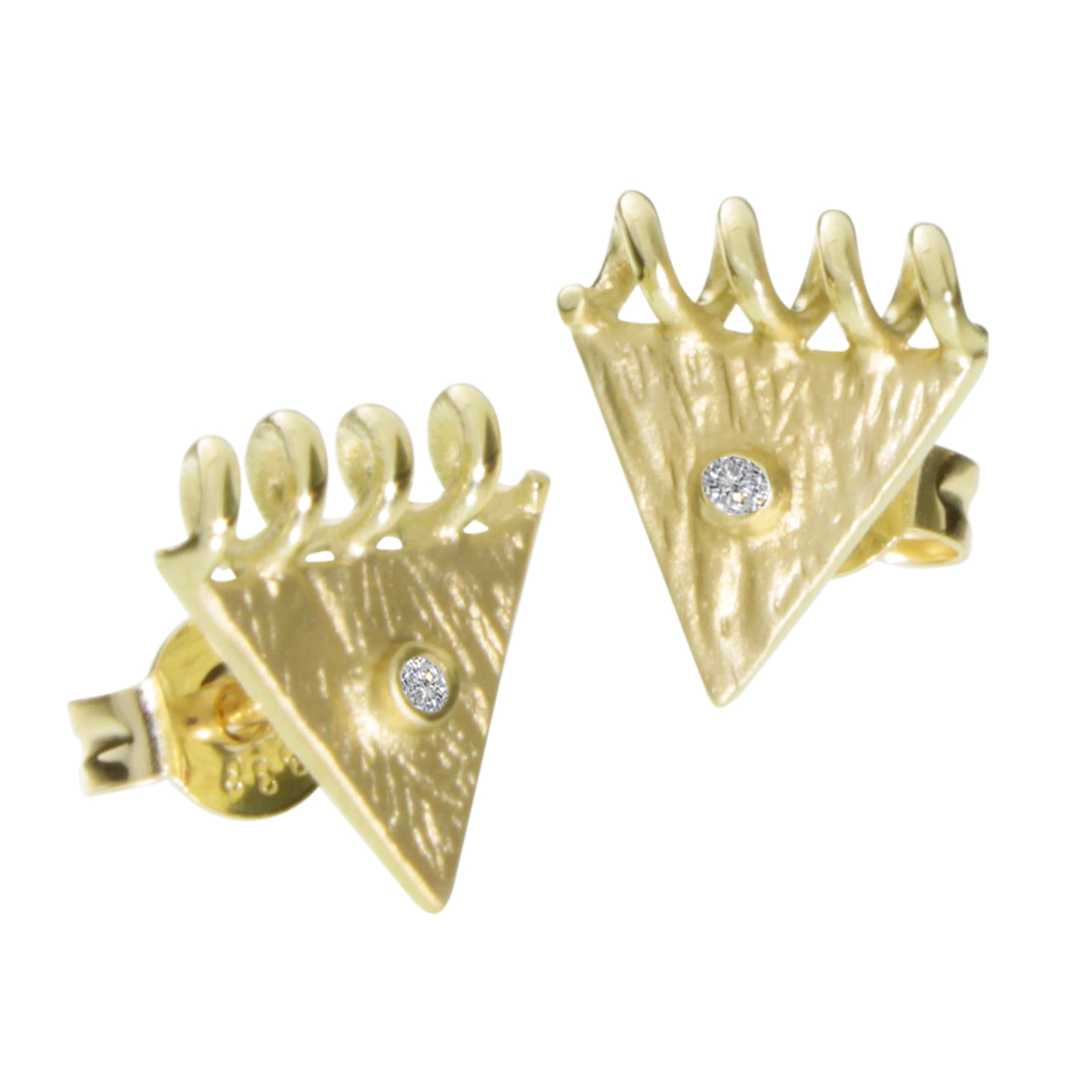 Ohrstecker Gold 333/000, Zirkonia