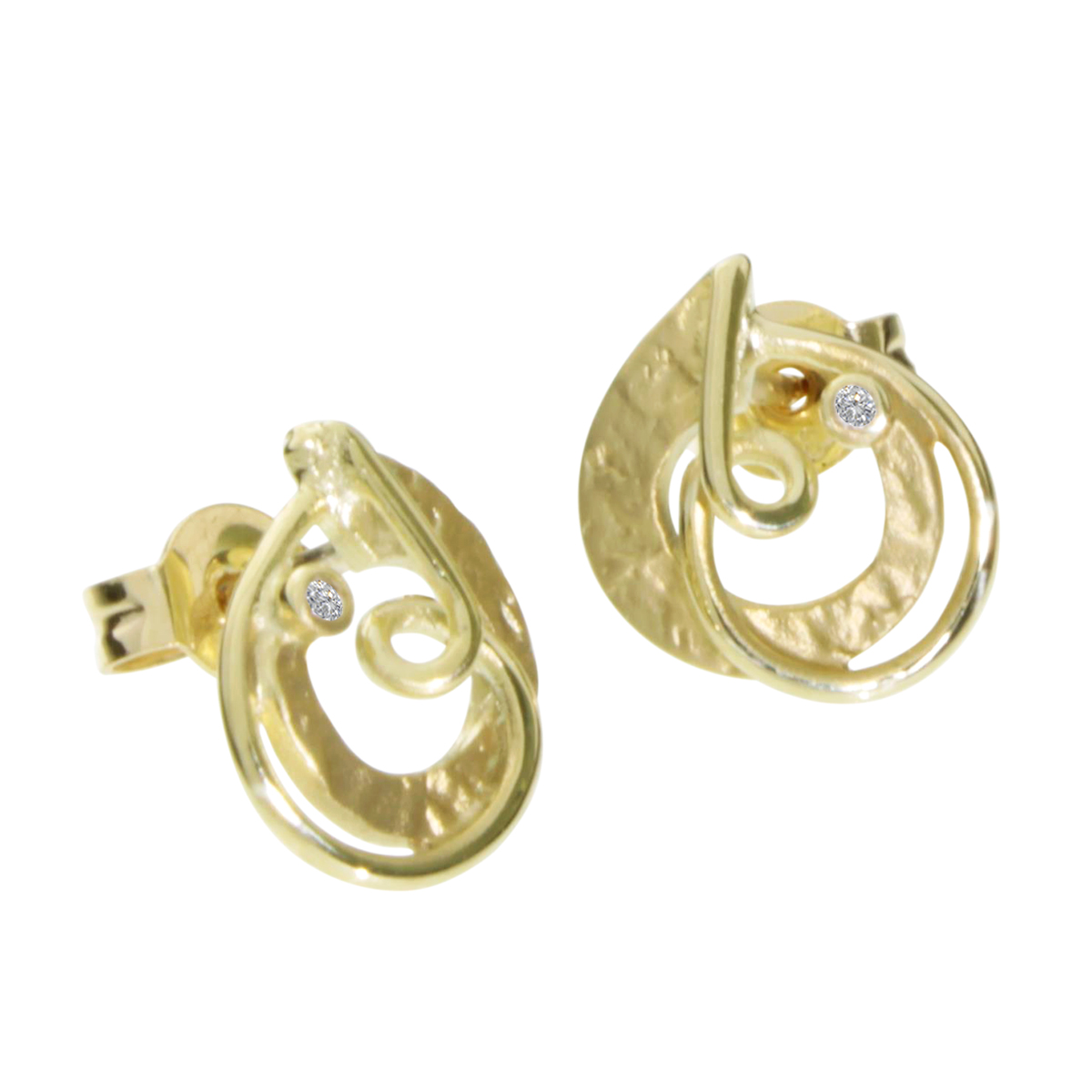 Ohrstecker Gold 333/000, Zirkonia
