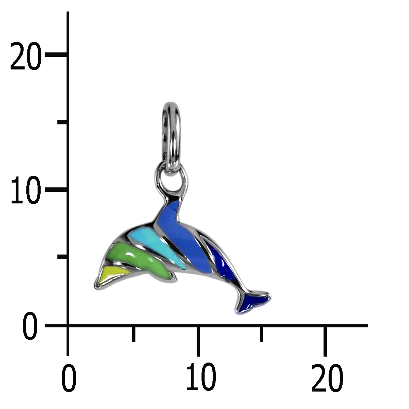 Anhänger "Delfin", Silber 925/000 