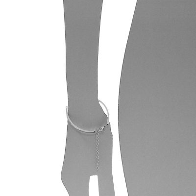 Armband, Edelstahl, 17 - 21 cm verstellbar