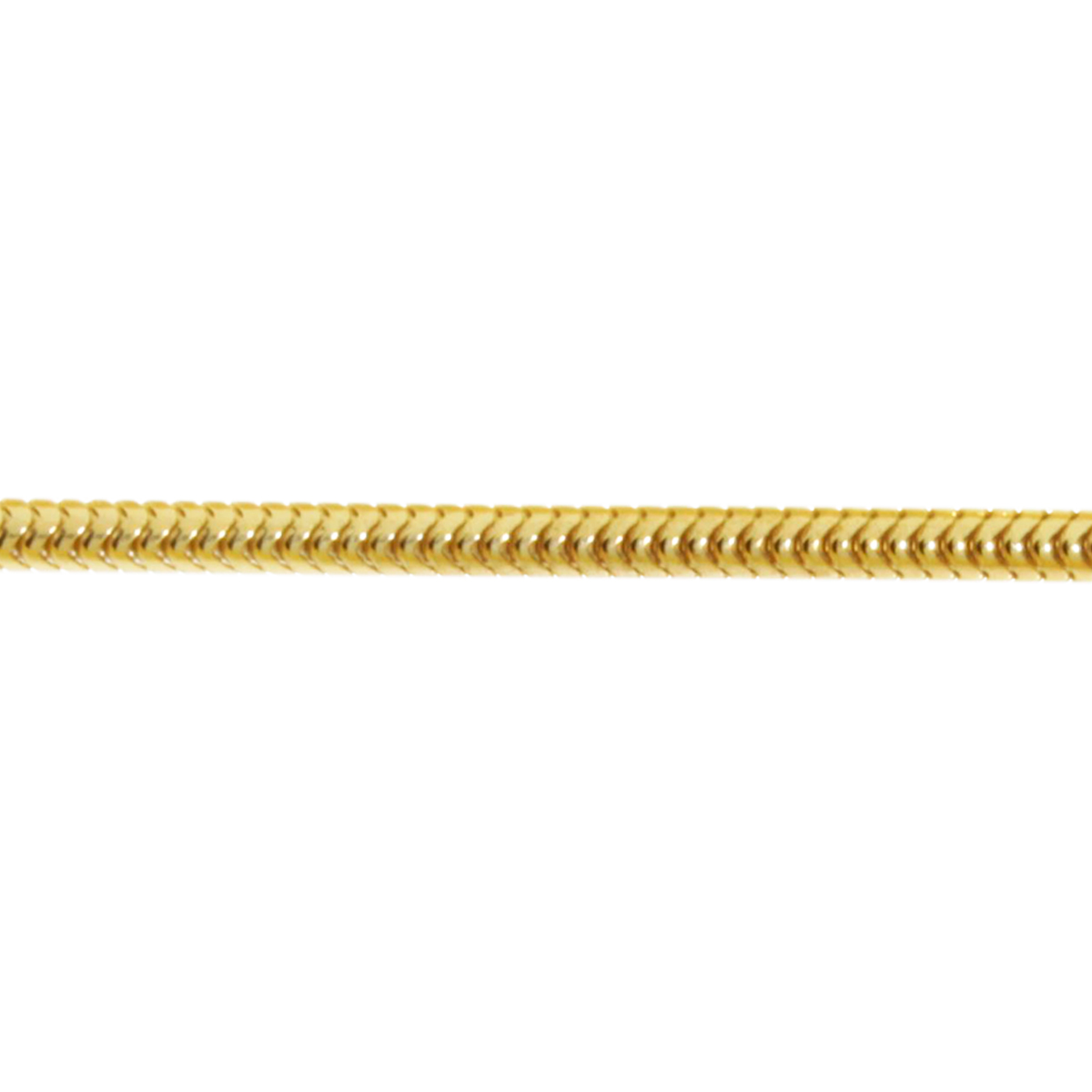 Kette Silber vergoldet, Schlange 2,0 mm - Länge wählbar -