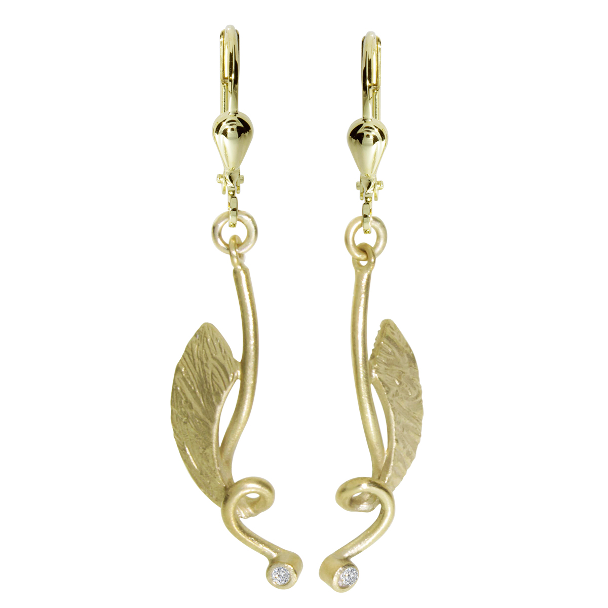Ohrhänger Gold 333/000, Zirkonia