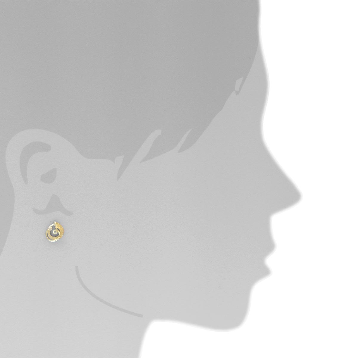 Ohrstecker Gold 333/000, Zirkonia