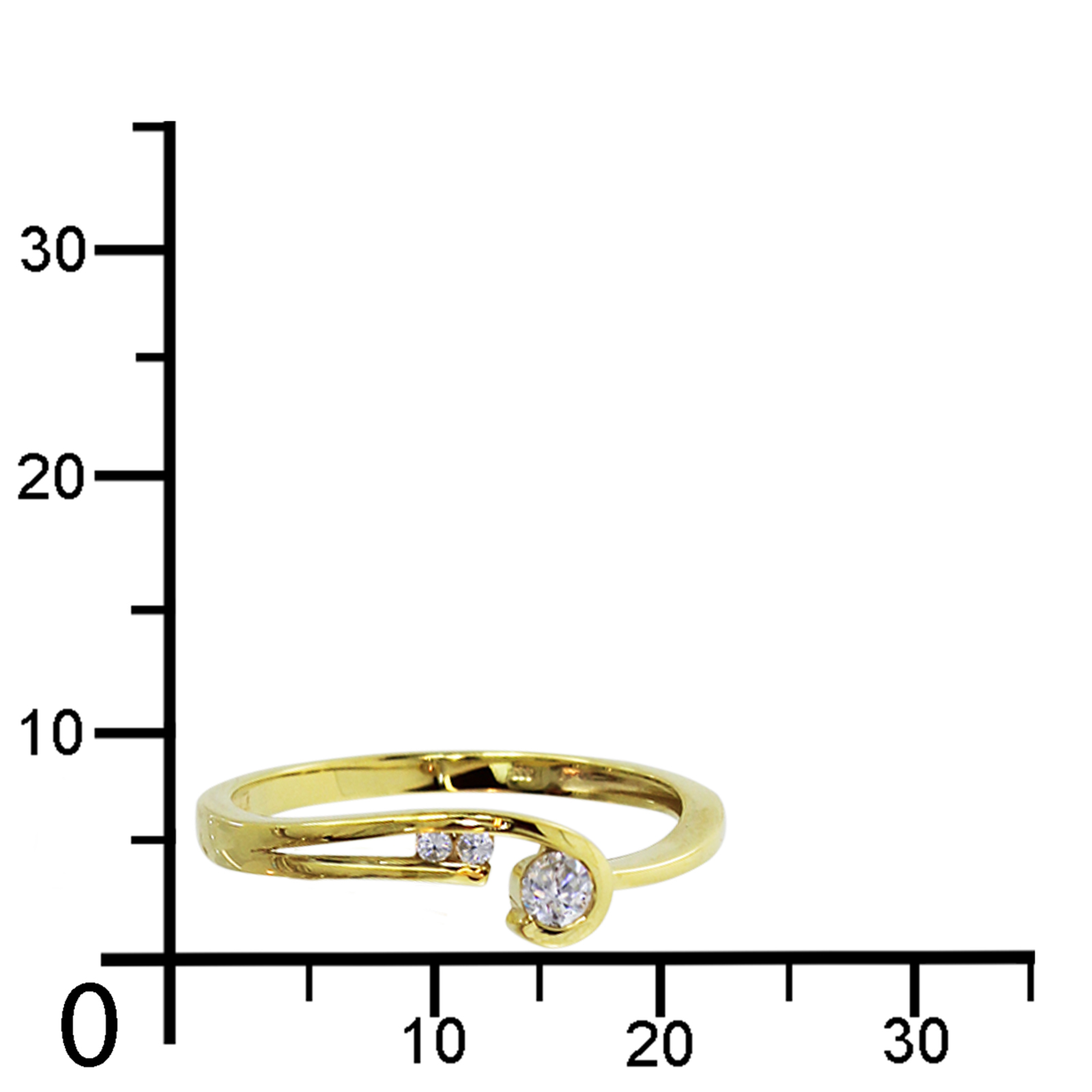 Ring Gold 333/000, Zirkonia -Größe wählbar- 