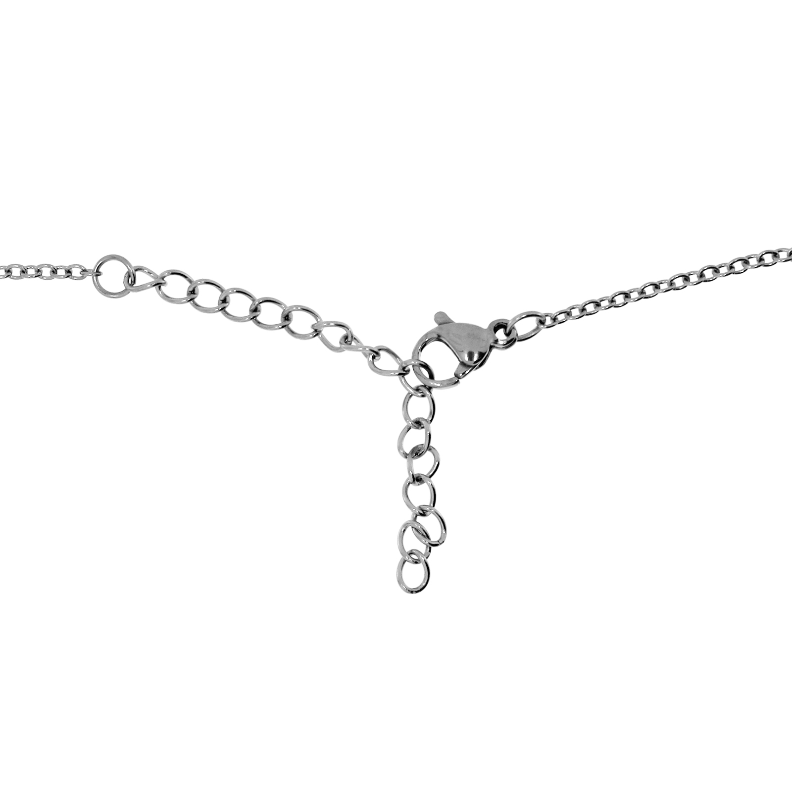 Kette mit Anhänger, 23 mm, Edelstahl, 41 - 46 cm verstellbar 