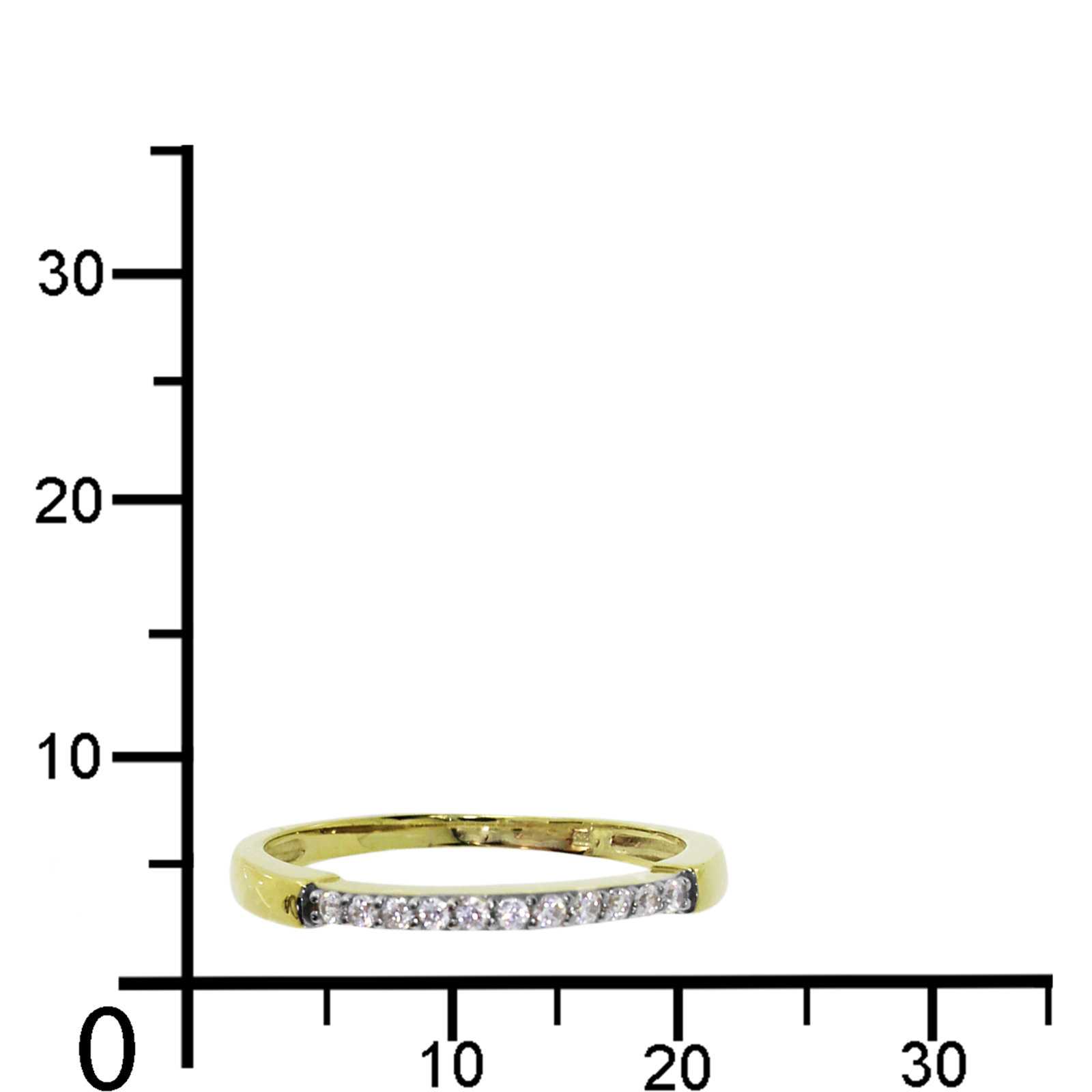 Ring Gold 333/000, Zirkonia -Größe wählbar-