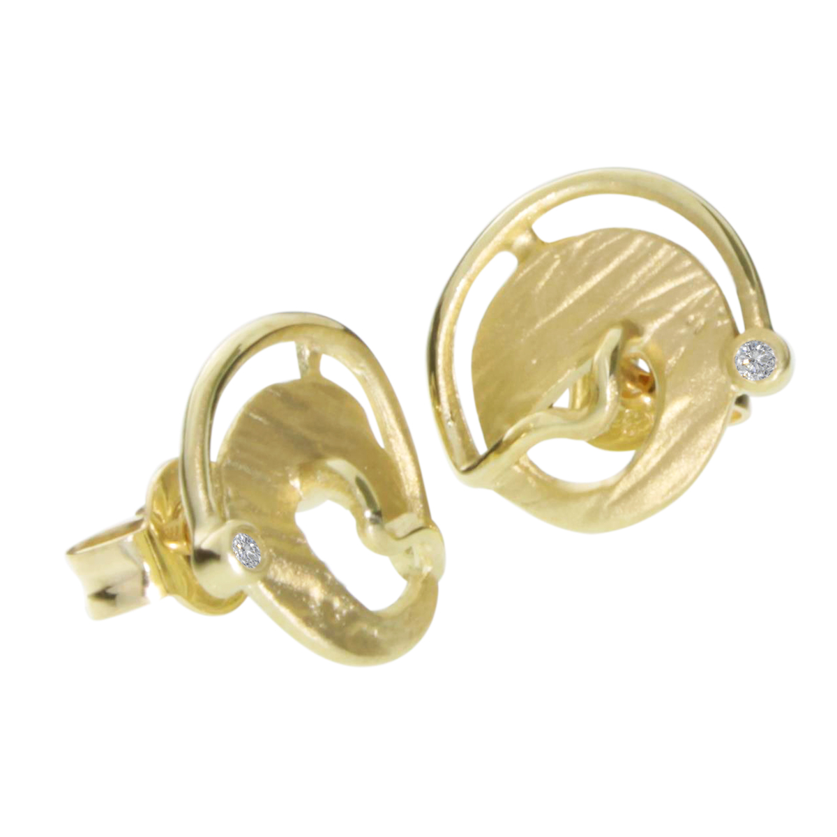 Ohrstecker Gold 333/000, Zirkonia